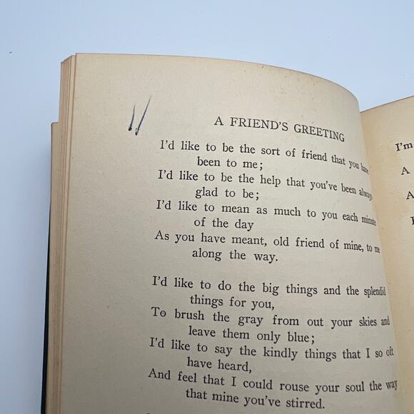 Edgar A Guest A Heap O' Living'  Hardbound 1916 1st edition. - Picture 7 of 12
